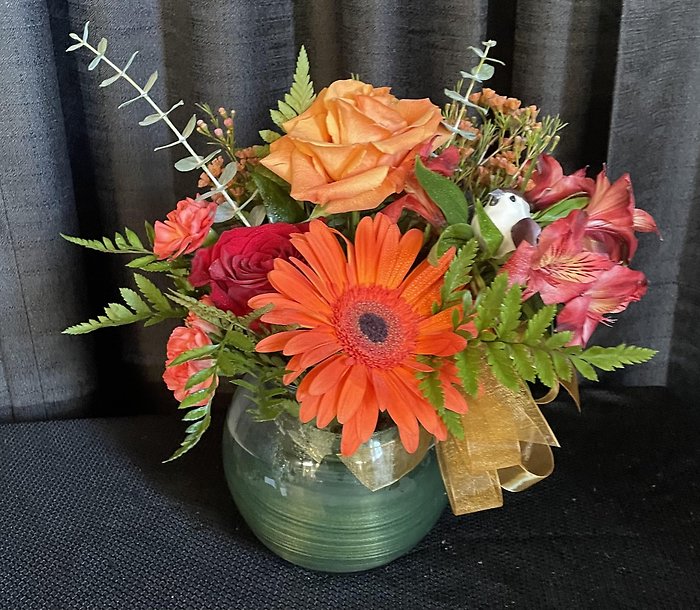 Bubble Arrangement- Mixed Flowers