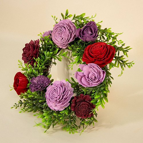 12\" Wreath - Lilac Ember