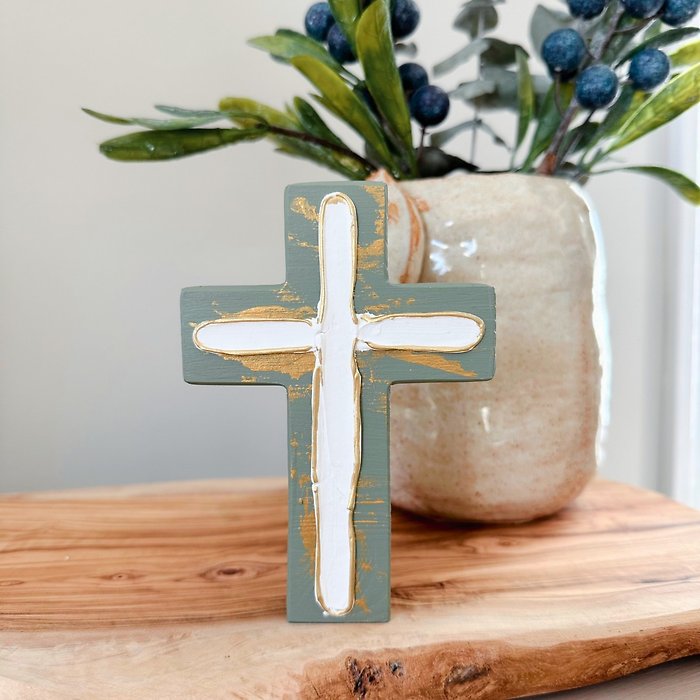 Chunky Wood Cross | Rustic Home Decor | Farmhouse | Cross
