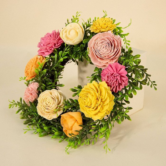 12\" Wreath - Sunset Blush