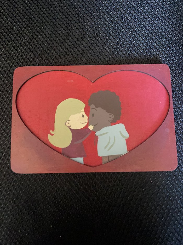 Our Story Wooden Keepsake Valentine