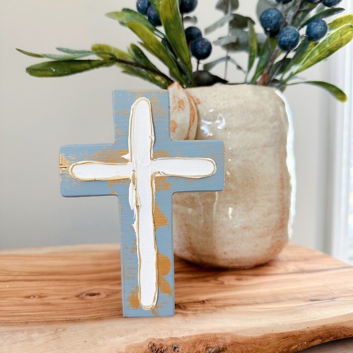 Chunky Wood Cross | Rustic Home Decor | Farmhouse | Cross