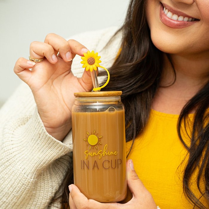 Sunflower Gifts for Women - Glass Tumbler