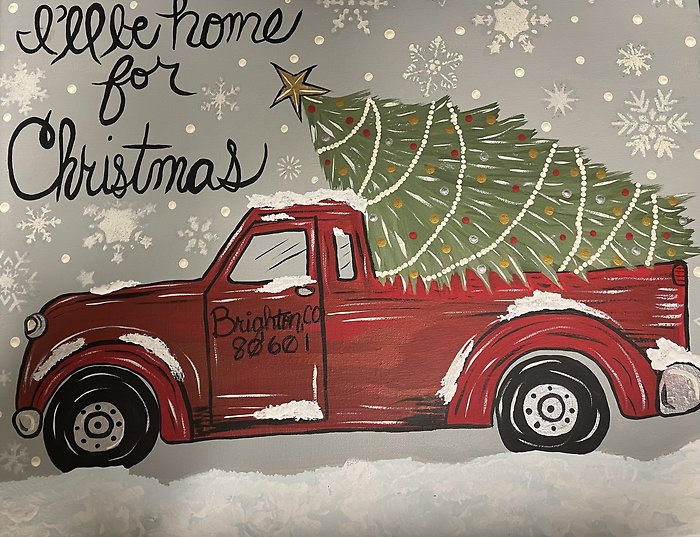 The Truck & Tree Paint Party Tue, Dec 9th 4-6pm