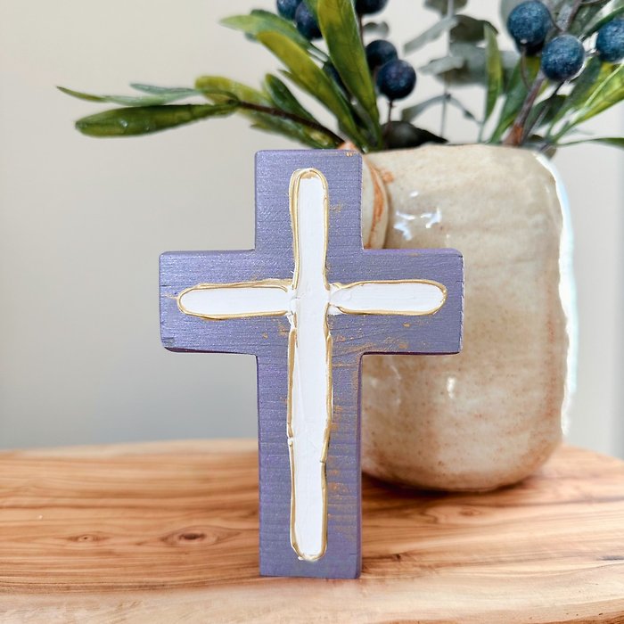 Chunky Wood Cross | Rustic Home Decor | Farmhouse | Cross
