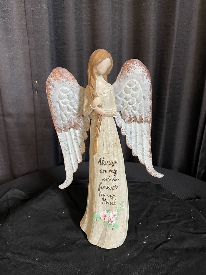 14 inch Resin and Metal Angel Statue