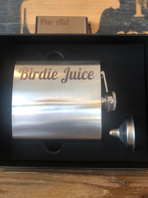 Engraved Stainless Steel Flask