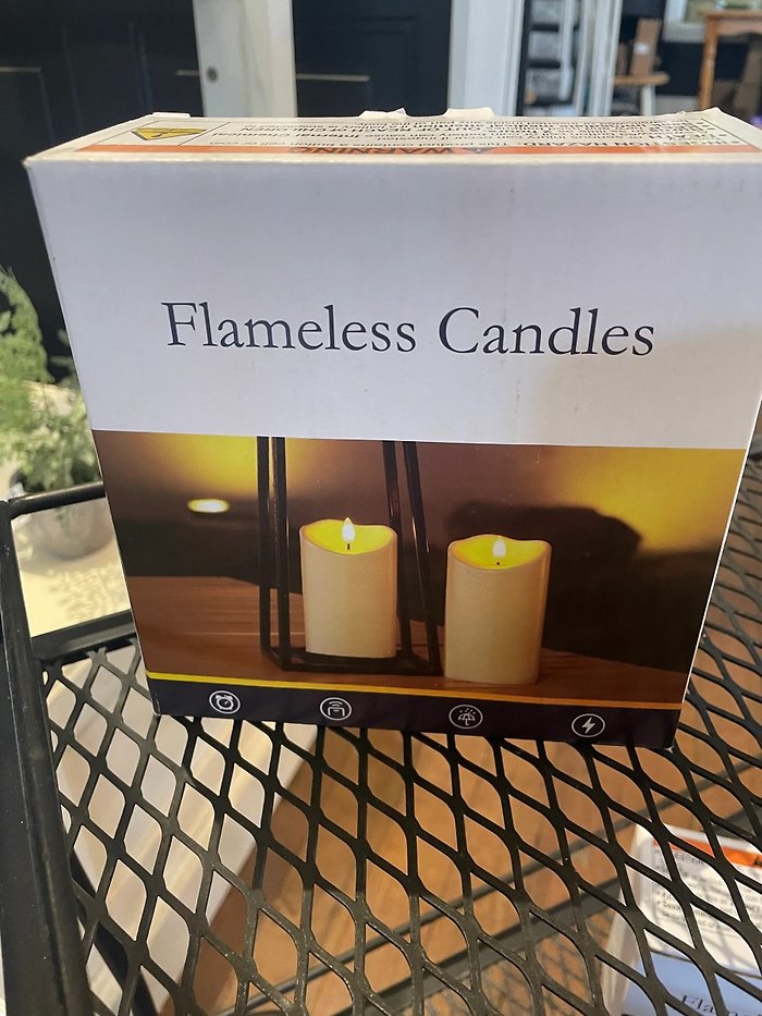 Battery Powered Candles- 2 pack with remote.