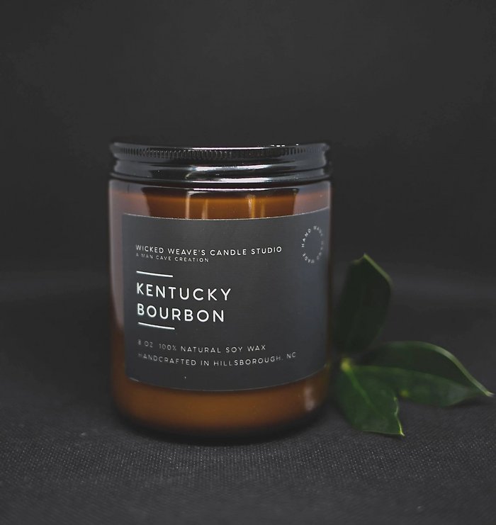 Kentucky Bourbon Soy Wax Candle, 8oz.