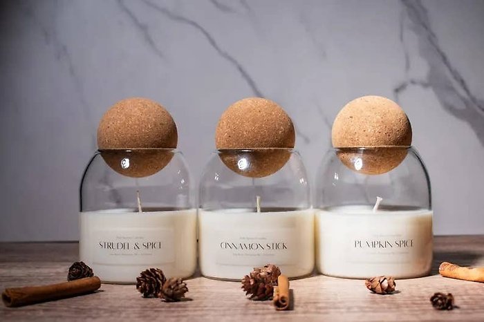 Fall Candle with Corktop lid available in multiple scents