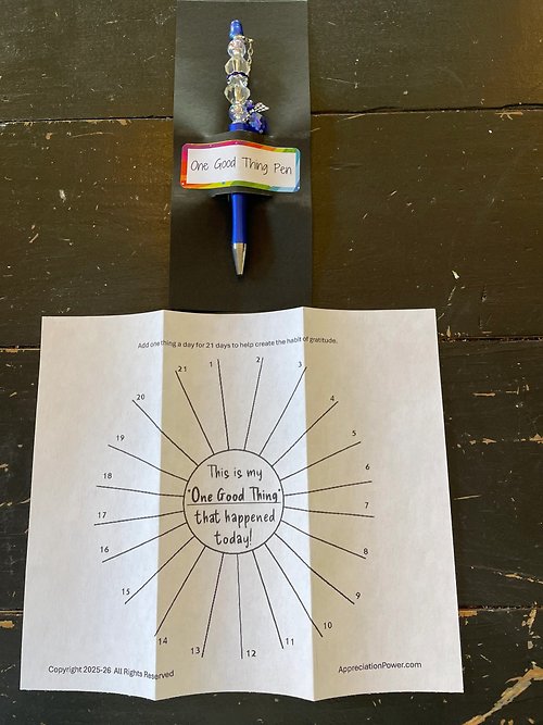 Gratitude Pens with charms