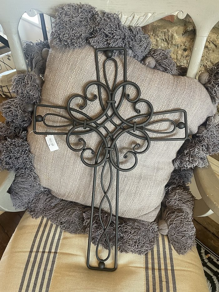 Celtic Floral Metal Cross