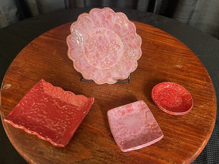 Red Cheery Round Trinket Dish